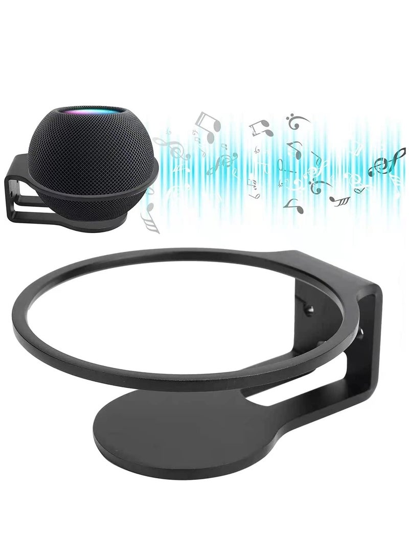 Wall-Mounted Holder for HomePod Mini, Durable Steel Mount Stand for Mini Speaker, Sturdy Wall Bracket (Black) - Image 5