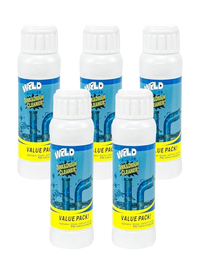 WYH Wild Tornado Sink and Drain Cleaner,The Pipe Dredge Quick Unclog For Kitchen Toilet Sink Drain Quick Cleaning Tool.（5pcs） - Image 1