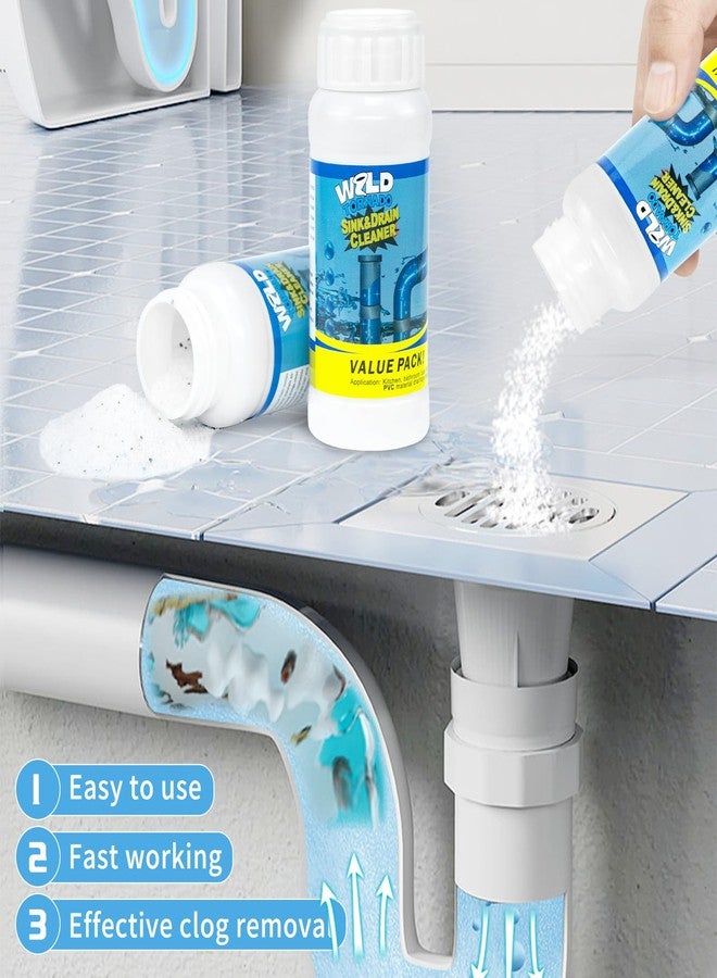 WYH Wild Tornado Sink and Drain Cleaner,The Pipe Dredge Quick Unclog For Kitchen Toilet Sink Drain Quick Cleaning Tool.（5pcs） - Image 3