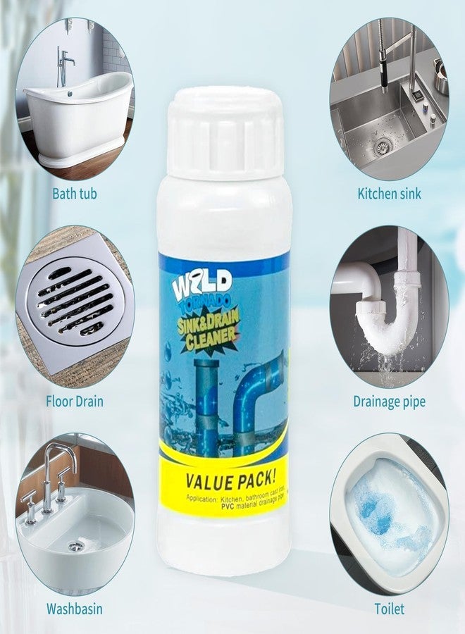 WYH Wild Tornado Sink and Drain Cleaner,The Pipe Dredge Quick Unclog For Kitchen Toilet Sink Drain Quick Cleaning Tool.（5pcs） - Image 2
