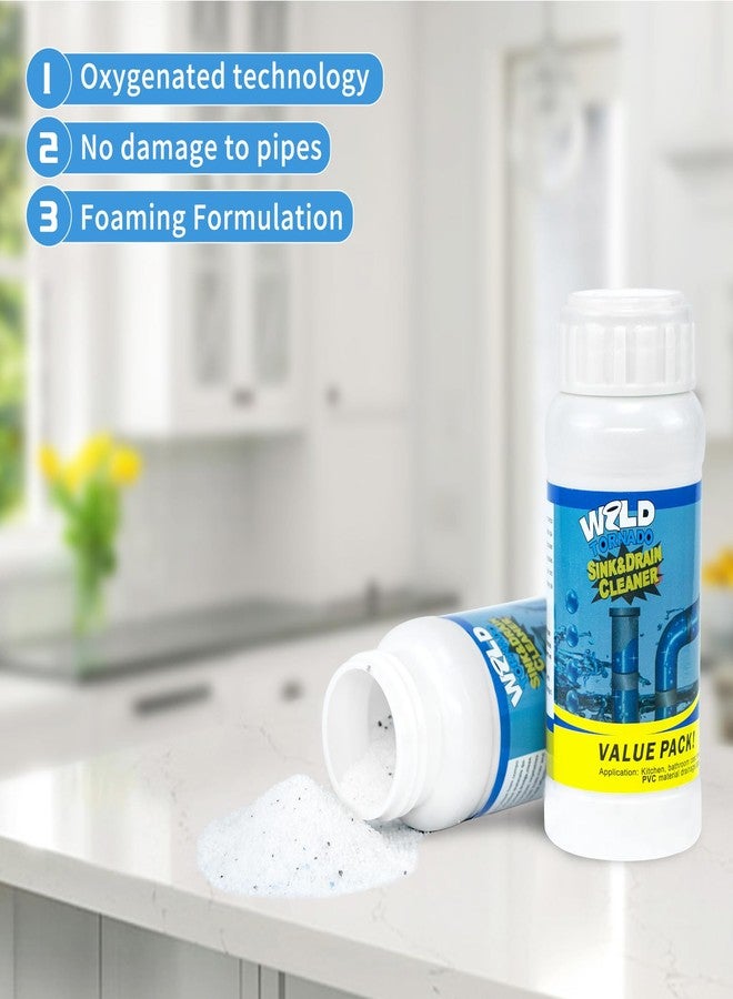 WYH Wild Tornado Sink and Drain Cleaner,The Pipe Dredge Quick Unclog For Kitchen Toilet Sink Drain Quick Cleaning Tool.（5pcs） - Image 4