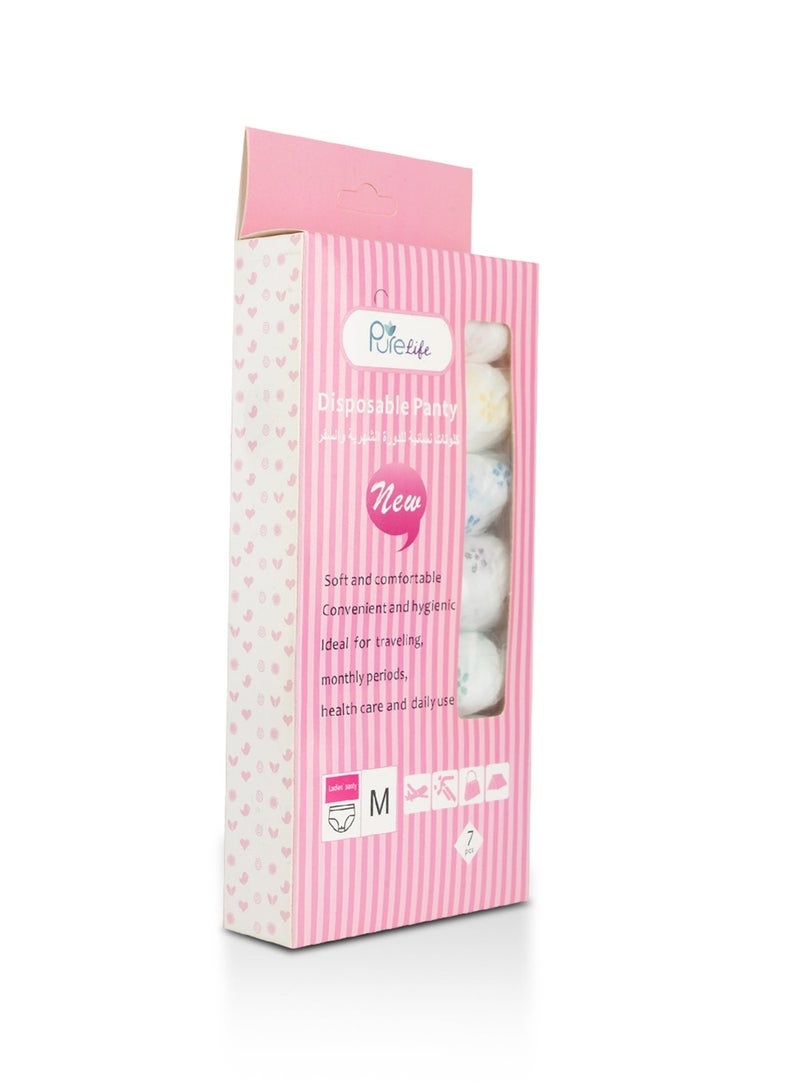 بيور لايف سروال بيور لايف النسائي القابل للاستخدام مرة واحدة – ناعم، مريح، وآمن مقاس M - Image 1