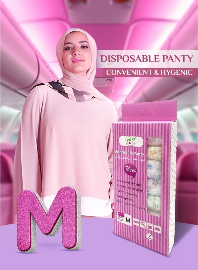 بيور لايف سروال بيور لايف النسائي القابل للاستخدام مرة واحدة – ناعم، مريح، وآمن مقاس M - Image 4