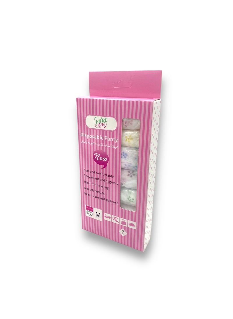purelife Pure Life Disposable Panty M – Soft, Comfortable, and Secure Disposable Underwear for Women  - Image 1