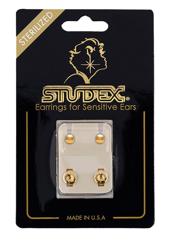 Studex 4MM Traditional Ball 24K Pure Gold Plated Ear Studs - Image 5