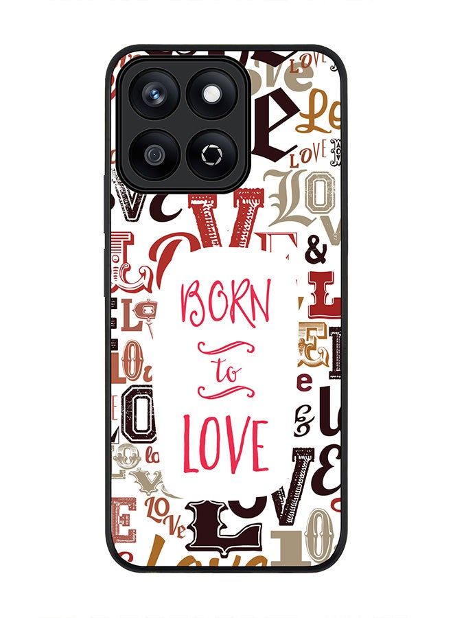 Stylizedd For Honor X7c 4G Case,Slim fit Camera Protection, Shockproof Thin Phone cover  - Born To Love - Image 1