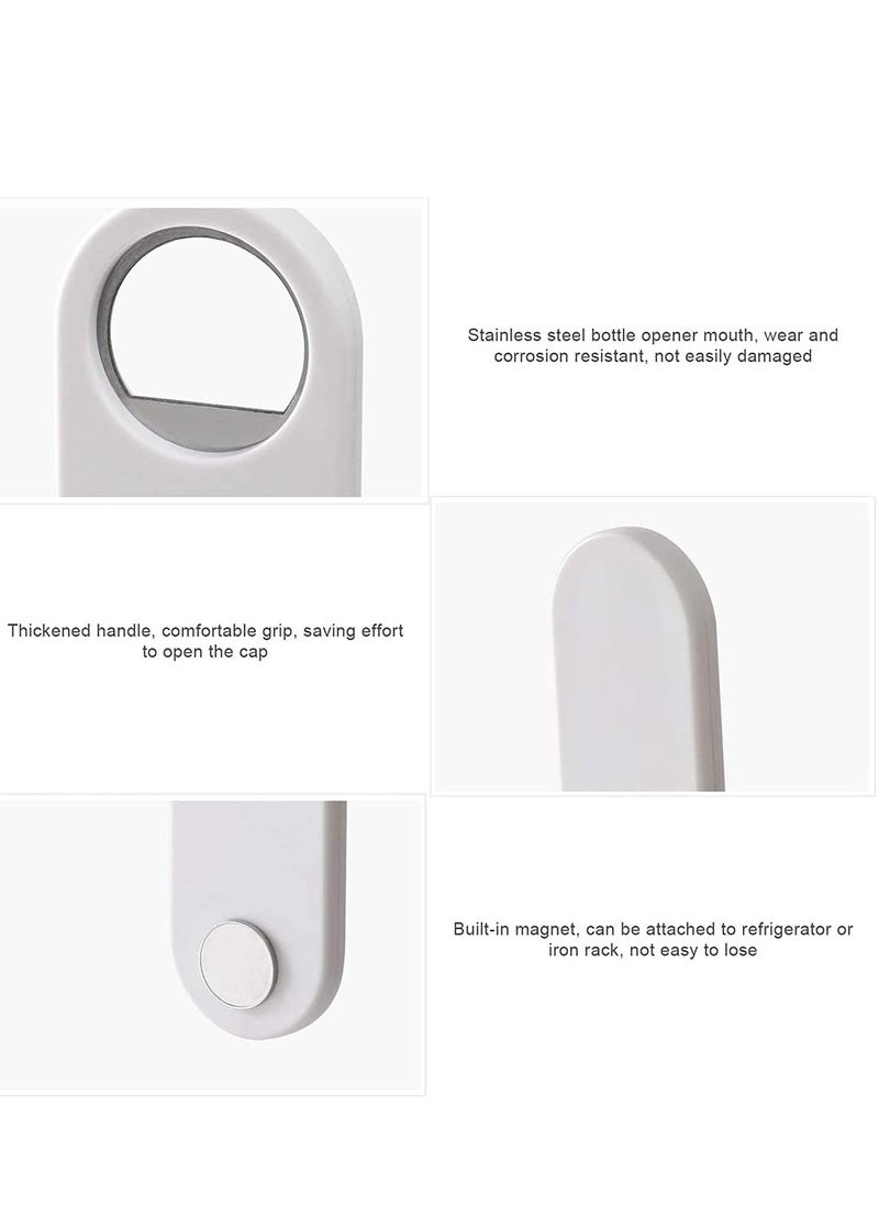 SYOSI - Bottle Opener Stainless Steel Flat Bottle Opener 2 in 1 Flat Opener for Refrigerator Magnet Simple and Efficient Corkscrew for Home Kitchen Restaurant Multifunctional Can Opener - Image 1