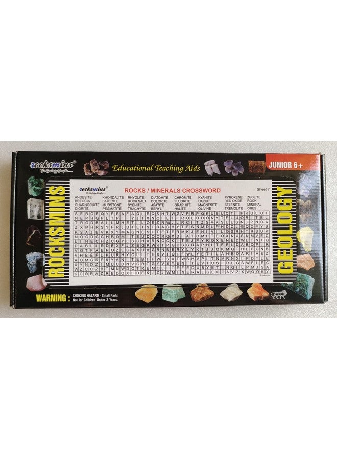 ROCKSMINS RO50WM Rocks Collection Set of 50 School Education Igneous Sedimentary Metamorphic Samples Activity Geology Earth Science Volcanic Stones Rock Memory Great Educational STEM Toys for Kids - Image 3