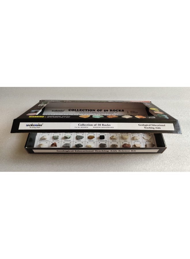 ROCKSMINS RO50WM Rocks Collection Set of 50 School Education Igneous Sedimentary Metamorphic Samples Activity Geology Earth Science Volcanic Stones Rock Memory Great Educational STEM Toys for Kids - Image 5