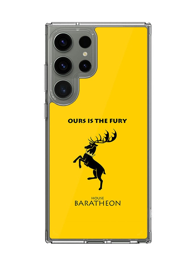 Stylizedd Classic Clear Case for Samsung Galaxy S24 Ultra , Hybrid Soft Case Flexible Edges Anti Drop TPU PC Gel Thin Transparent Cover - GOT House Baratheon - Image 1