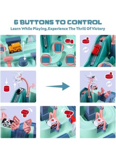 YelaJoy Car Rescue Adventure Toys for 3-8 Years Old,Race Car Tracks for Boys and Girls,City Rescue Toy Set Montessori Toy Car Race Tracks Parking Play sets for Toddlers(Macaron)  - Image 4