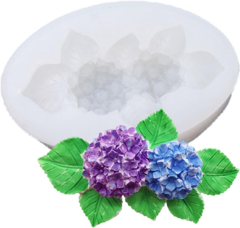 Skytail Lily Flower Leaves Silicone Mold for Candle Making Wax melts Polymer Clay Soap Making Resin Jewelry Casting Projects Fondant Candy Mold Sugarcraft Cake Decoration Cupcake Topper Chocolate Gummy