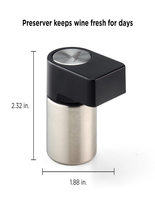 Rabbit Multifunctional Wine Bottle Stopper and Stand, Airtight Seal, Easy Crank Design, and Bottle Roll Prevention - Image 2