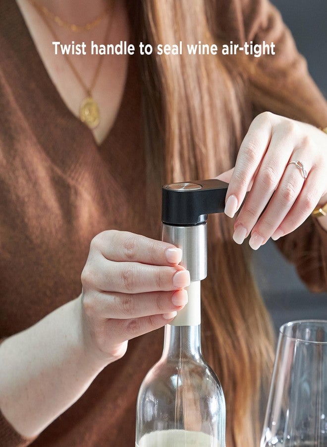 Rabbit Multifunctional Wine Bottle Stopper and Stand, Airtight Seal, Easy Crank Design, and Bottle Roll Prevention - Image 4