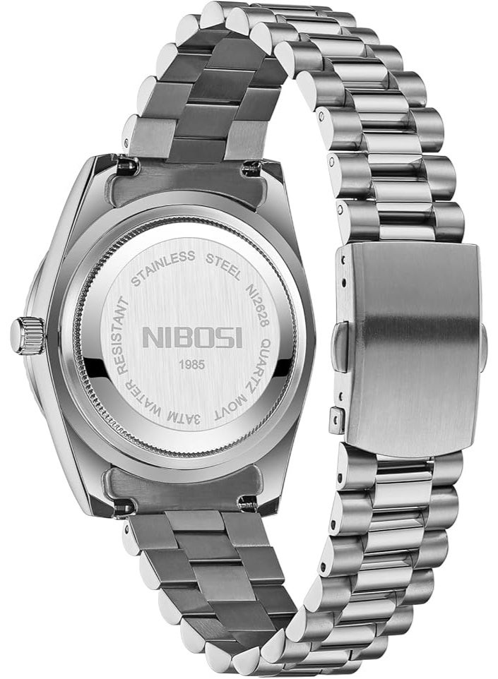 NIBOSI Men Watches Analog Quartz Stainless Steel Watches for men Waterproof Business Classic Desiger Wrist Watch Day&Date - Image 4