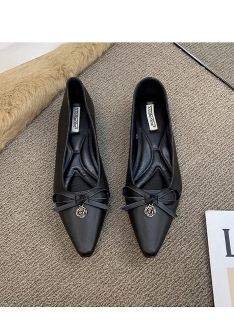 FairyStyle Butterfly Bow With Increased Height Inside Soft Sole Single Shoe