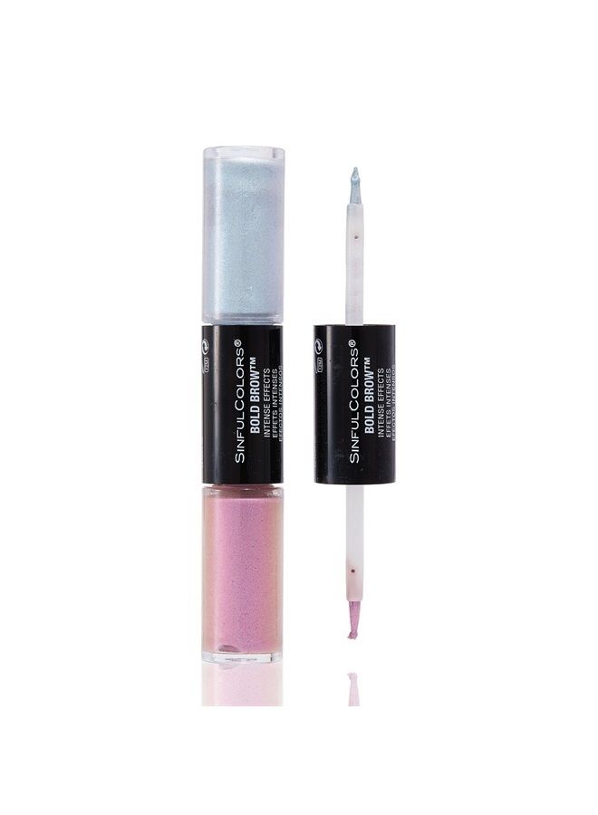 SinfulColors , Bold Brow Intense Effects in Stormy-Fierce, Pink and Blue Glitter Iridescent Eyebrow Tint - Image 2
