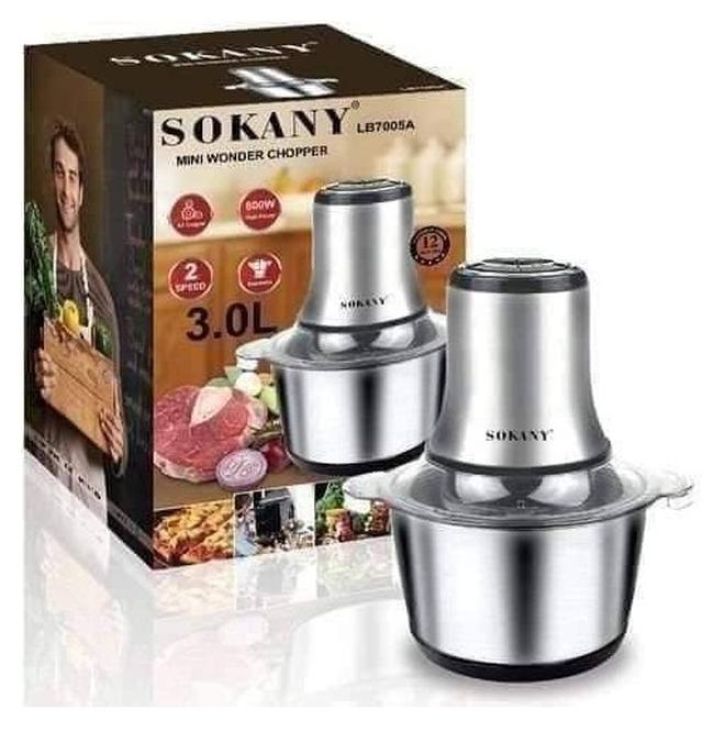 سوكاني كبه ومفرمة سوكاني ستانلس 3 لتر 800 واط  sk-7005 - Image 1