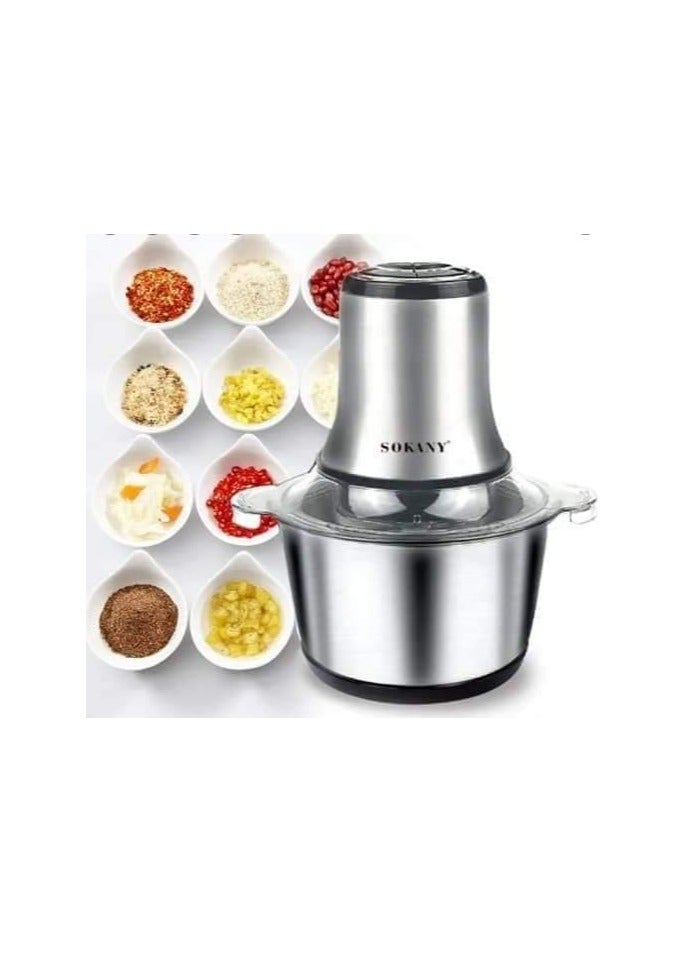 سوكاني كبه ومفرمة سوكاني ستانلس 3 لتر 800 واط  sk-7005 - Image 4