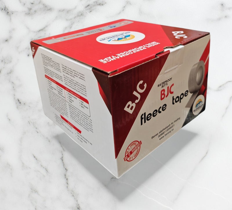 BJC BCJ Butyl Rubber Waterproofing Tape, a heat-resistant, high-protection, 10m long and 10cm wide tape for repairing windows, pipes, glass, and tanks. It's extremely strong for permanent repairs, adheres to anything, and withstands temperatures up to 150°C. - Image 3