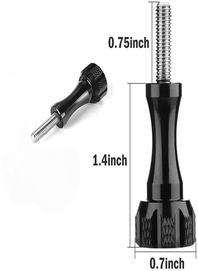 NEOHOOK 3pcs Long Aluminum Thumbscrew Compatible for Gopro Max, Gopro Session, Hero 9/8/7/6/5/4/3+/3/2/1/GoPro Hero 2018/DJI OSMO Action Cameras, (Black) - Image 5