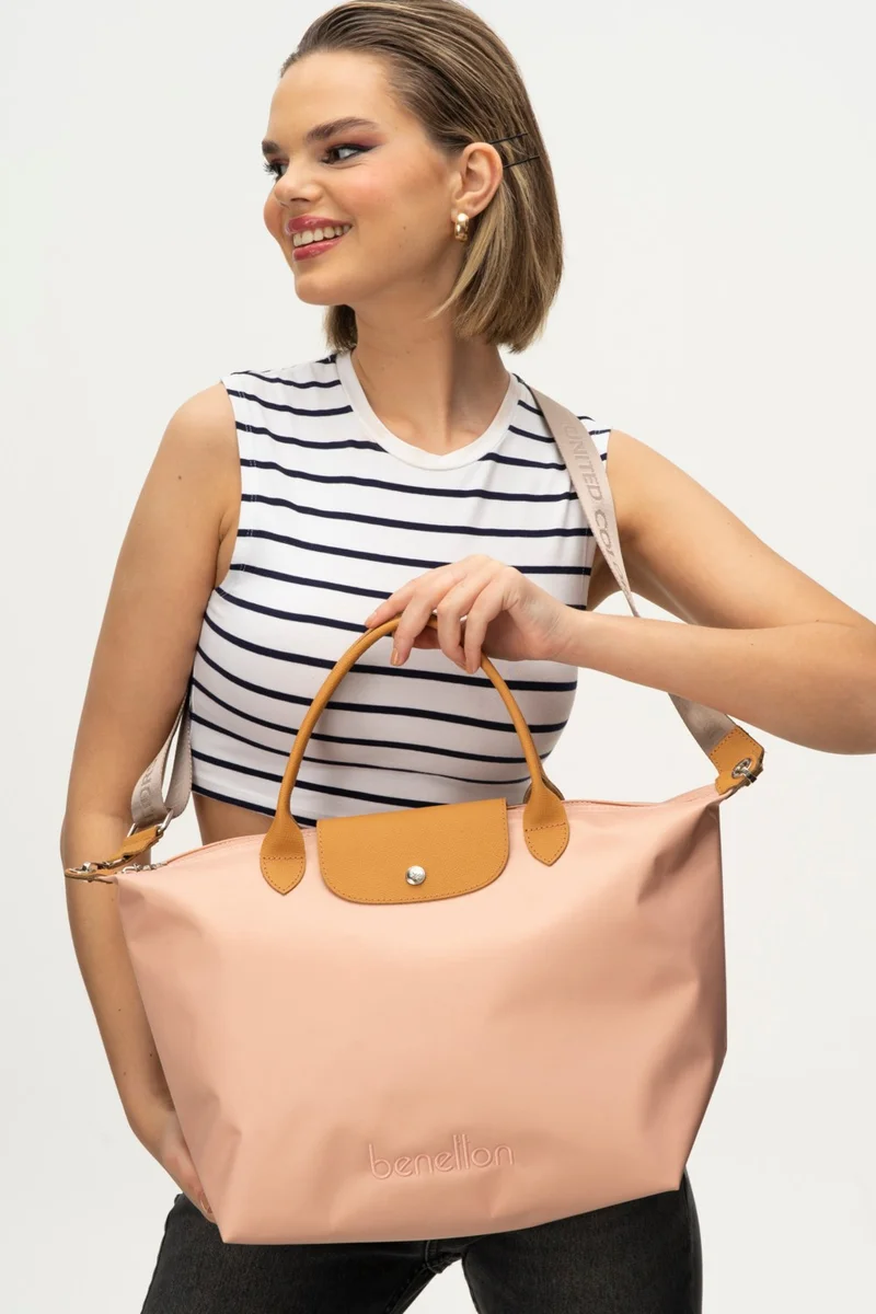 UNITED COLORS OF BENETTON Benetton Women's Handbag Pink-Camel BNT1356