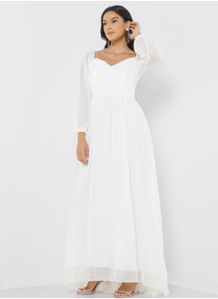 ELLA Ruched Detail A-Line Dress  - Image 4