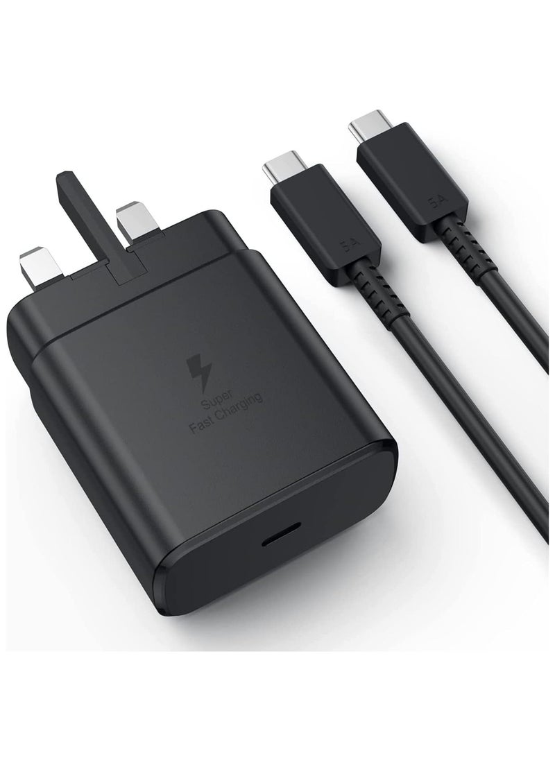 Samsung 45W USB C Super Fast Charging PD Charger - Compatible with S24 S23 S22 S21 S20 Ultra, S24+ S23+ S22+ S21+, A53, A15, A 55, A54 - Type C Power Adapter