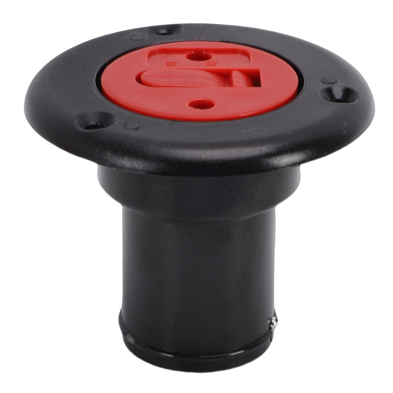 Black Marine Fuel Filler With Stainless Steel Chain And Leakproof O Ring For 1 1 2 Inch Hoses - Image 2