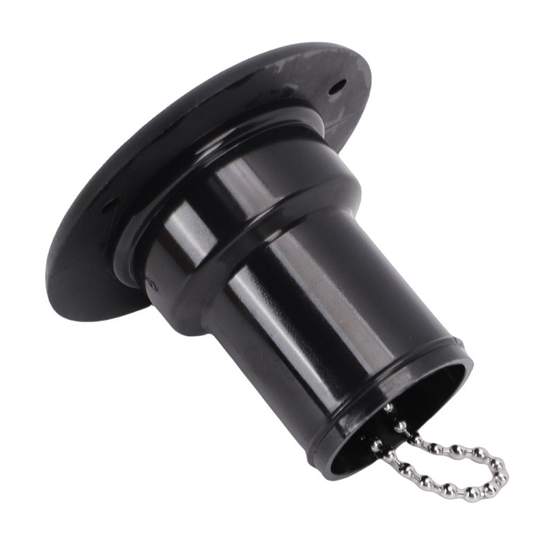 Black Marine Fuel Filler With Stainless Steel Chain And Leakproof O Ring For 1 1 2 Inch Hoses - Image 5