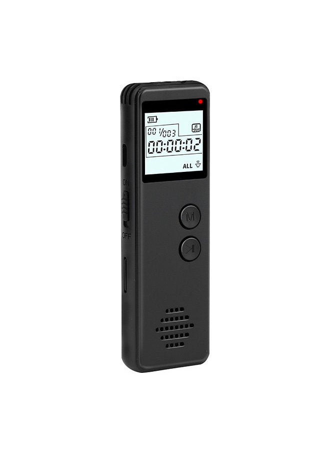Generic - Digital Voice Recorder Voice Activated Recorder Noise Reduction Dictaphone MP3 Player HD Recording 10h Continuous Recording Line-In Function for Meeting Lecture Interview Class MP3 Record - Image 1