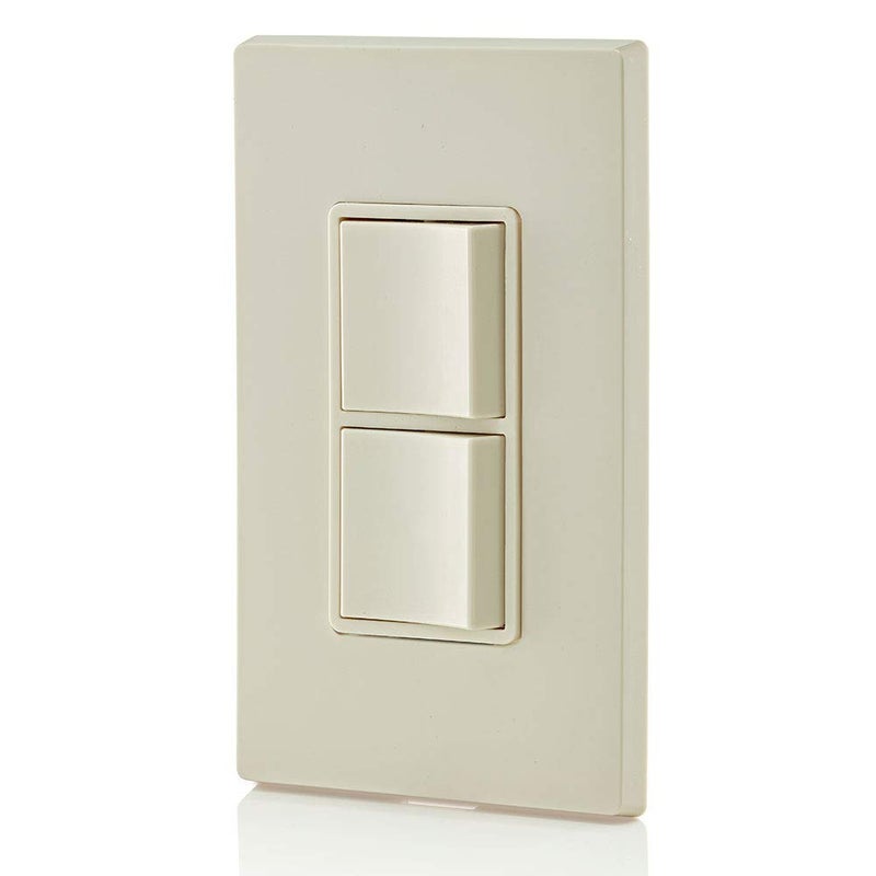 Leviton 15 Amp, 120/277 Volt, Decora Single-Pole, AC Combination Switch, Commercial Grade, Grounding, 5634-I, Light Almond - Image 4