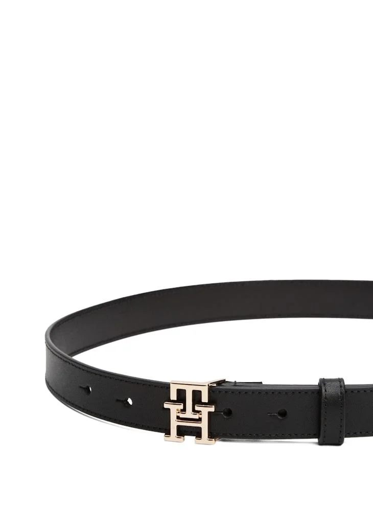 TOMMY HILFIGER Logo Detailed Non Allocated Hole Belt