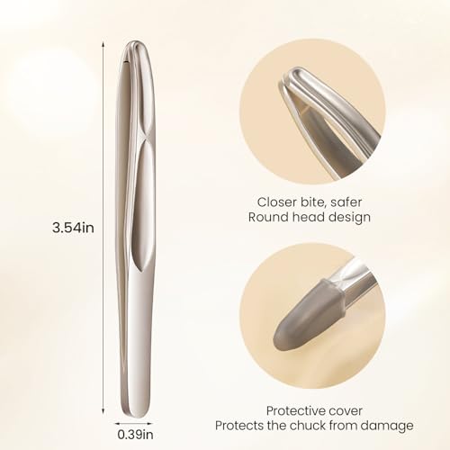 ZERNBER Eyebrow Tweezers for Women-1 Pack (Round) - Image 5