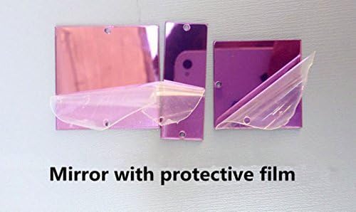 MEYA Sew On Acrylic Purple Mirror Diamante Rhinestone Crystal Flat Back Mirror Beads with Hole for DIY Wedding Dress Clothing Bags Shoes Decoration  - Image 5