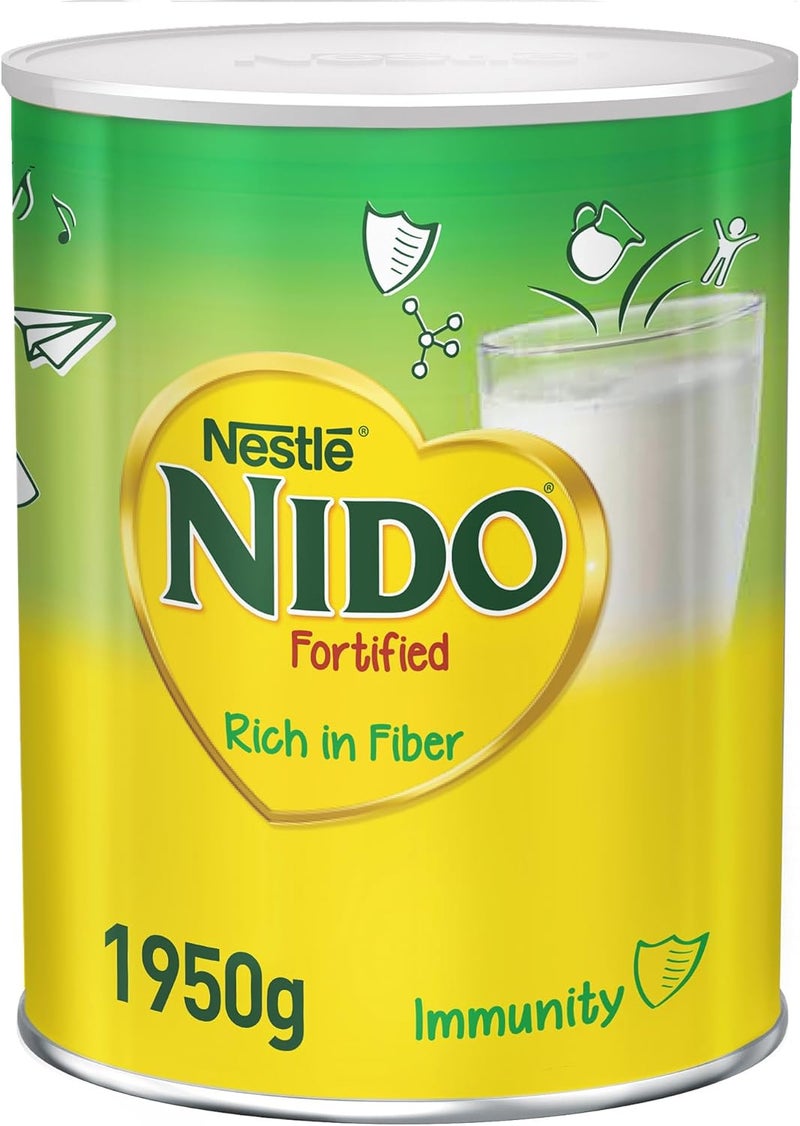 Nido حليب نيدو نستل  المدعم  مسحوق غني بالألياف 1.95 كجم - Image 1