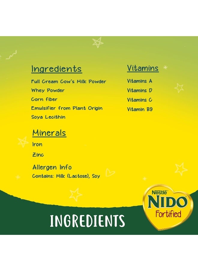 Nido حليب نيدو نستل  المدعم  مسحوق غني بالألياف 1.95 كجم - Image 5