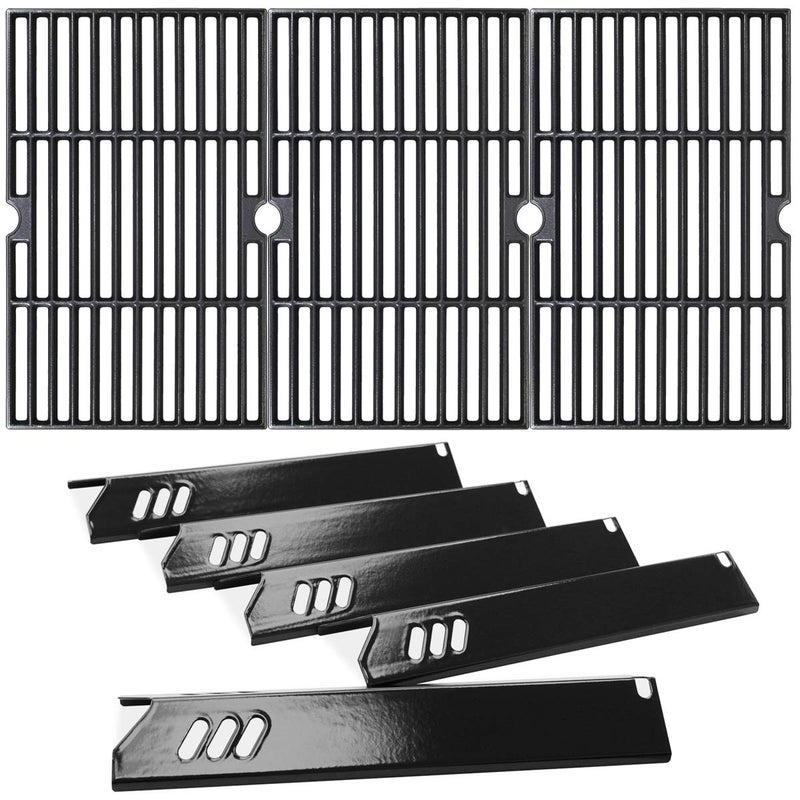 Utheer Utheer Grill Replacement Parts for DynaGlo DGF510SSP DGF510SBP DGF510SSPD fit Backyard BY1310100113 GBC1460W GBC1461W GBC1462W GBC1059WB BH1310109901 Grill Grate and Heate Plate 