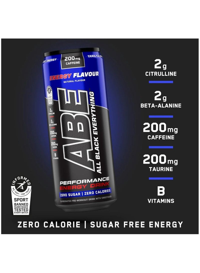 Applied Nutrition Abe Ultimate Pre Workout Drink, Energy Flavor 330 ML Pack of 12 - Image 2