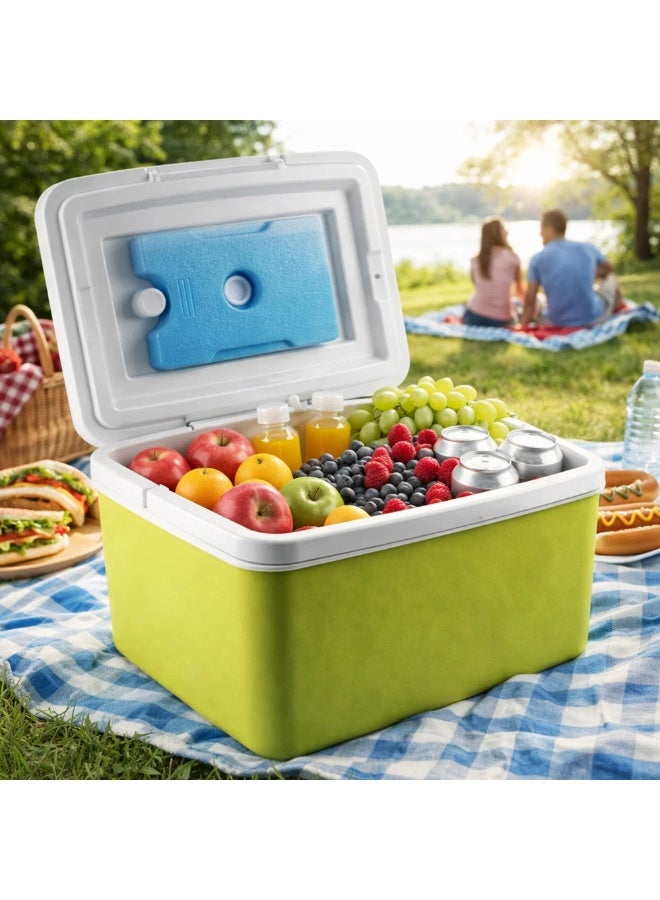 Manful 9L Insulated Cooler Box with Ice Packs – Portable Ice Chest for Camping, Picnic & Outdoor Travel, Leakproof Food & Beverage Storage Cooler - Image 2