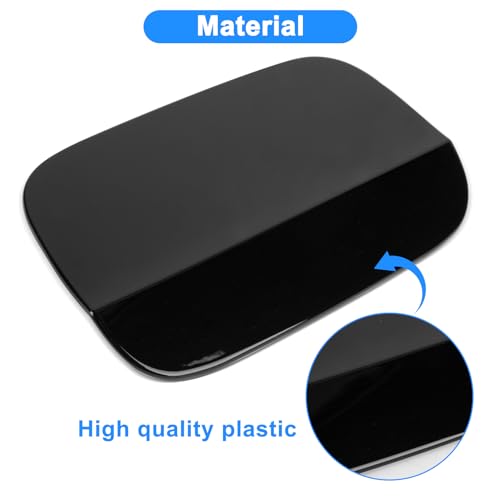 psler Lid Gas Tank Fuel Door Cover Caps - PSLER VW 2012 2013 2014 2015 2016 2017 2018 561809857(Black) - Image 3