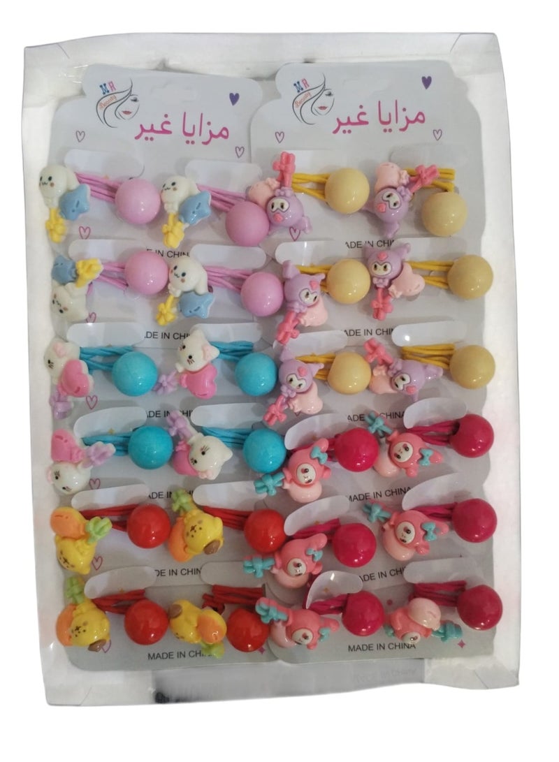 ربطات شعر ملون
