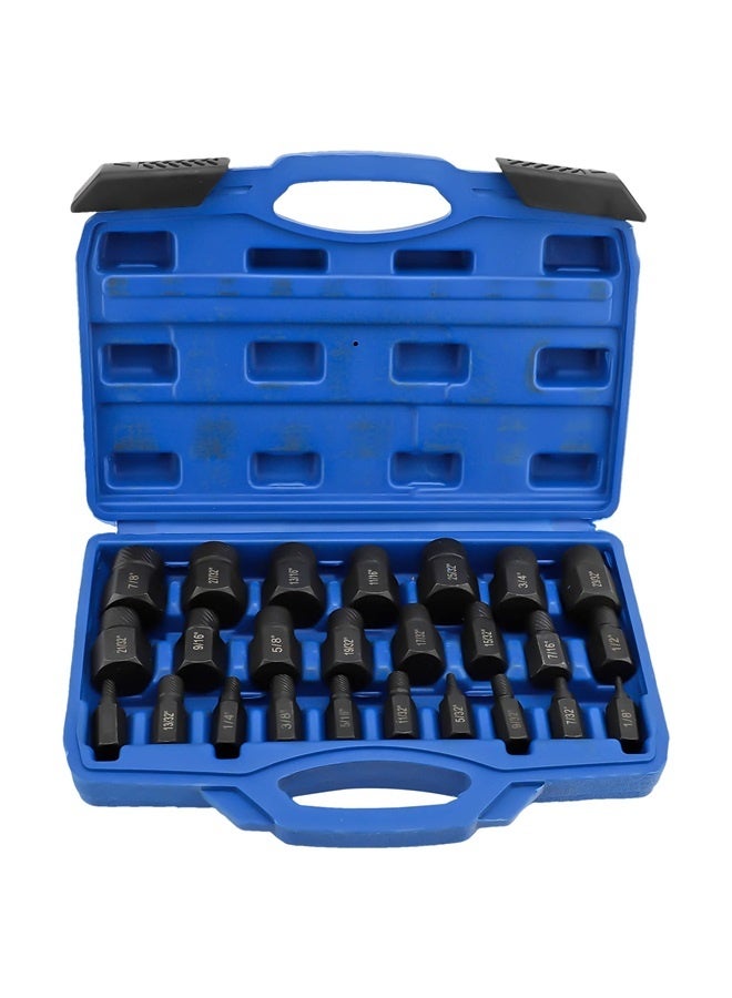 25pcs Broken Screw Extractor Set, High Hardness Threaded Screw Remover, Multi Functional Broken Bolt Extractor  - Image 1