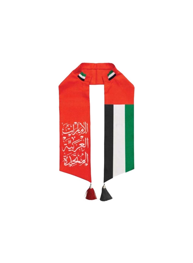 وشاح اليوم الوطني لدولة الإمارات العربية المتحدة بتصميم العلم - إكسسوار أنيق للرجال والنساء - مثالي لليوم الوطني لدولة الإمارات العربية المتحدة - مثالي للاحتفالات والمناسبات والارتداء اليومي - Image 1