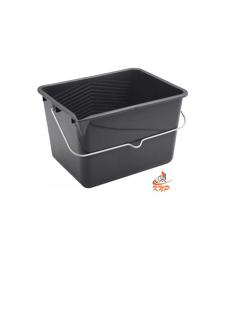 KNP Rectangular Paint Bucket 12 L - Black  - Image 3
