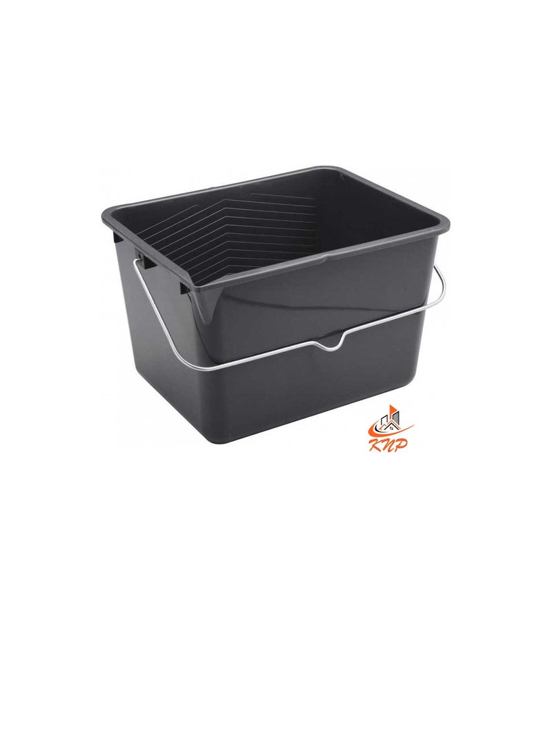 KNP Rectangular Paint Bucket 12 L - Black  - Image 1