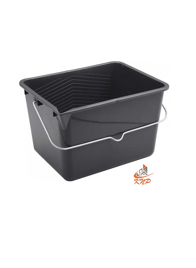 KNP Rectangular Paint Bucket 12 L - Black  - Image 2