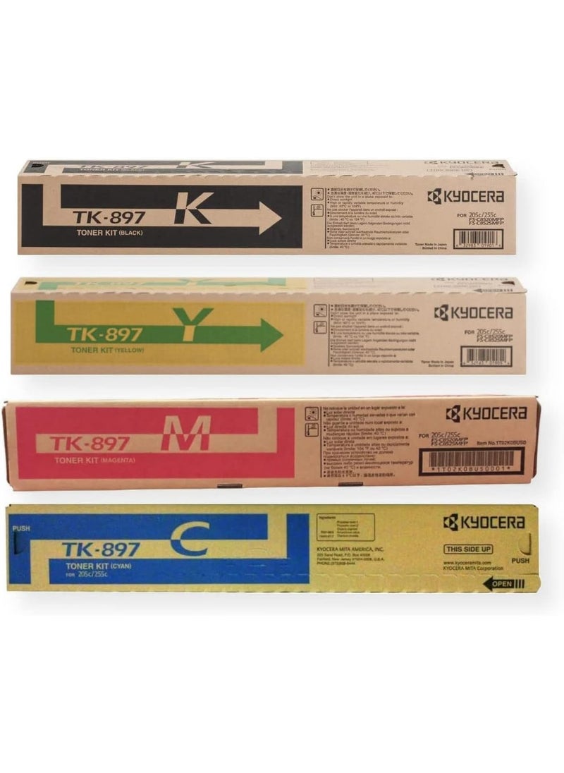 KYOCERA Genuine Kyocera Mita TK897 CYMK For FSC8520MFP TK897 Set 