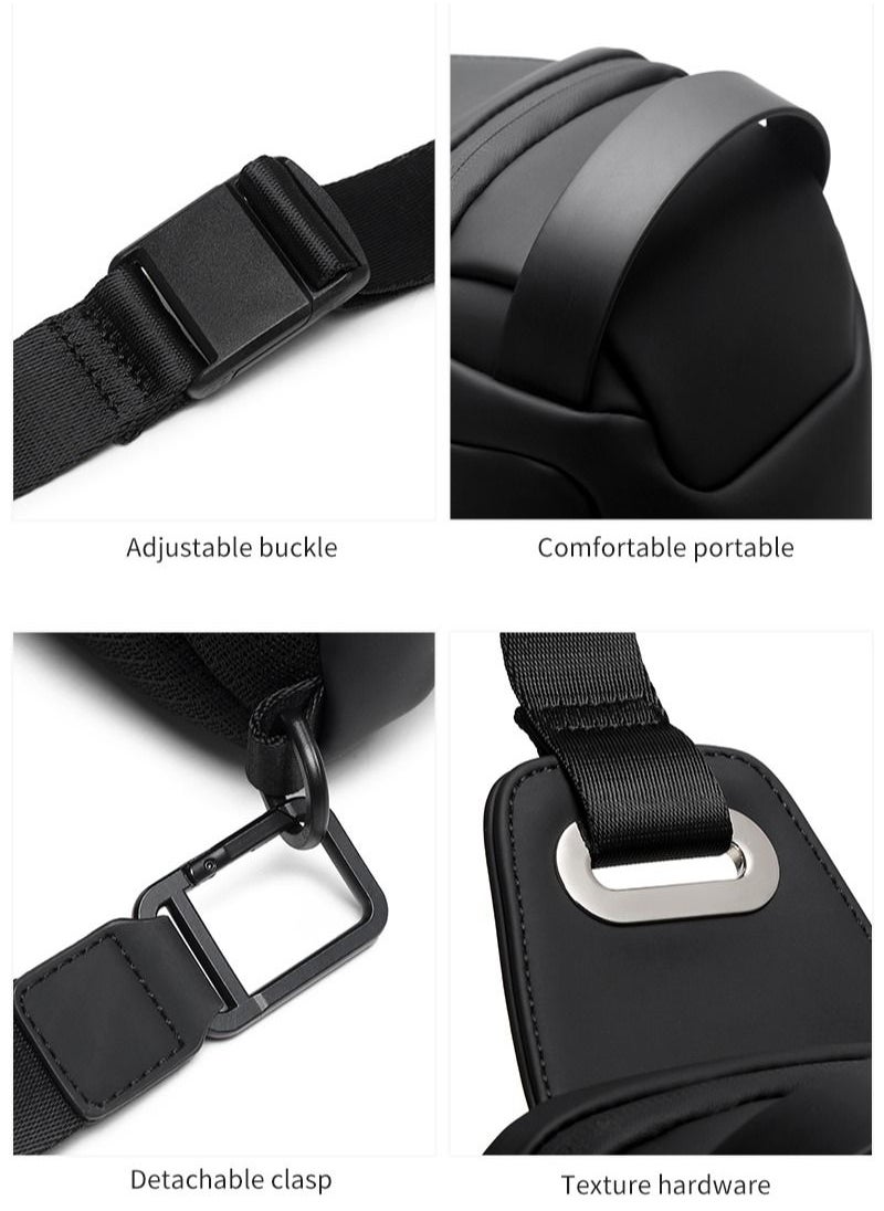 RAHALA BNG-132 Crossbody Shoulder Messenger Waterproof USB Recharge Sling Bag  - Image 5