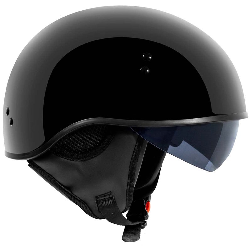TORC T59 Sundowner Motorcycle Half Helmet with Magnetic Buckle DOT Approved - Image 3